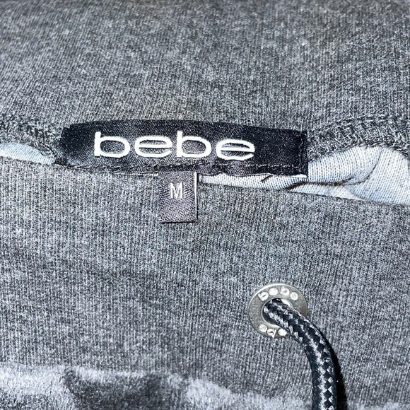 Bebe velour Grey rhinestone logo joggers XS, S - Picture 15 of 17